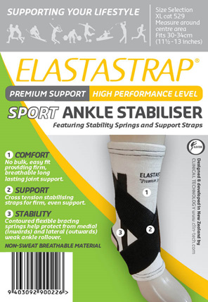 ELASTASTRAP Premium Support Ankle Stabiliser XL